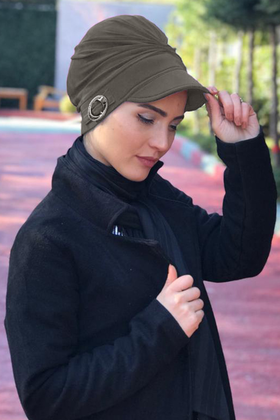 VISON COLOR TURBAN HIJAB